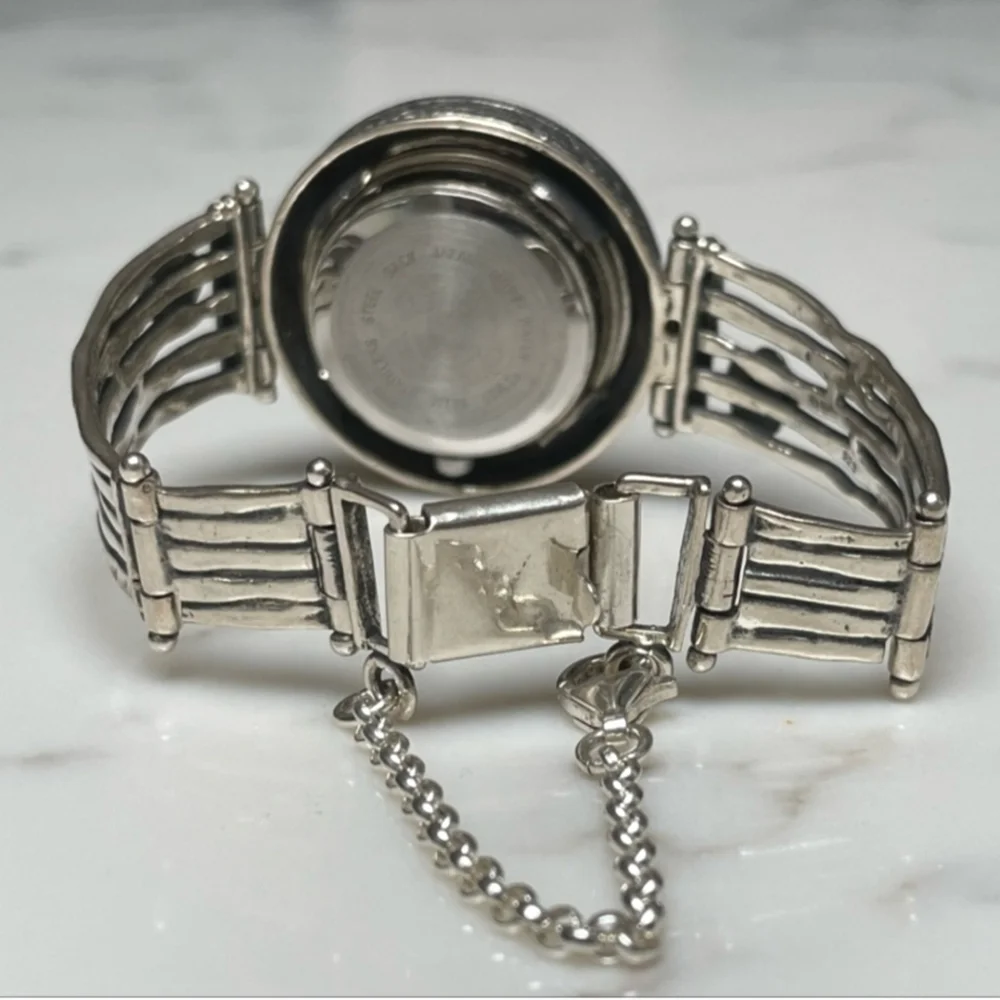 HTF Silpada Sterling Silver & Freshwater Pearl Watch T1315